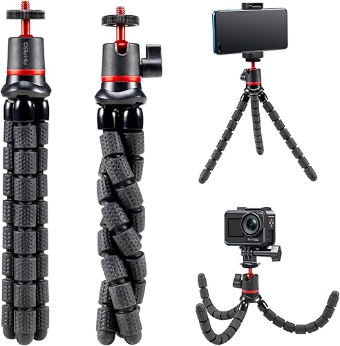 Vista 20 de AKASO Palo selfie extensible de 47 pulgadas y un trípode Accesorios de cámara de acción para GoPro Hero 13/12/11/10/9/8/7/Max/DJI Osmo Action/AKASO