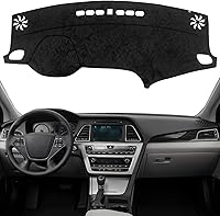 Vista 15 de KEYOOG Cubierta de tablero Tapete de salpicadero Compatible con Hyundai Tucson 2015-2010, 2015 IX35 (para transmisión manual izquierda), tapete