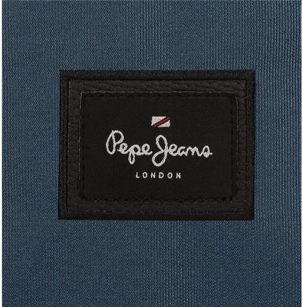 Pepe Jeans Aris Laptop Backpack Double Compartment Laptop 15.6 Inch 31x44x17.5cm School Backpack Polyester by Joumma Bags, navy, 31x44x17.5 cms, backpack