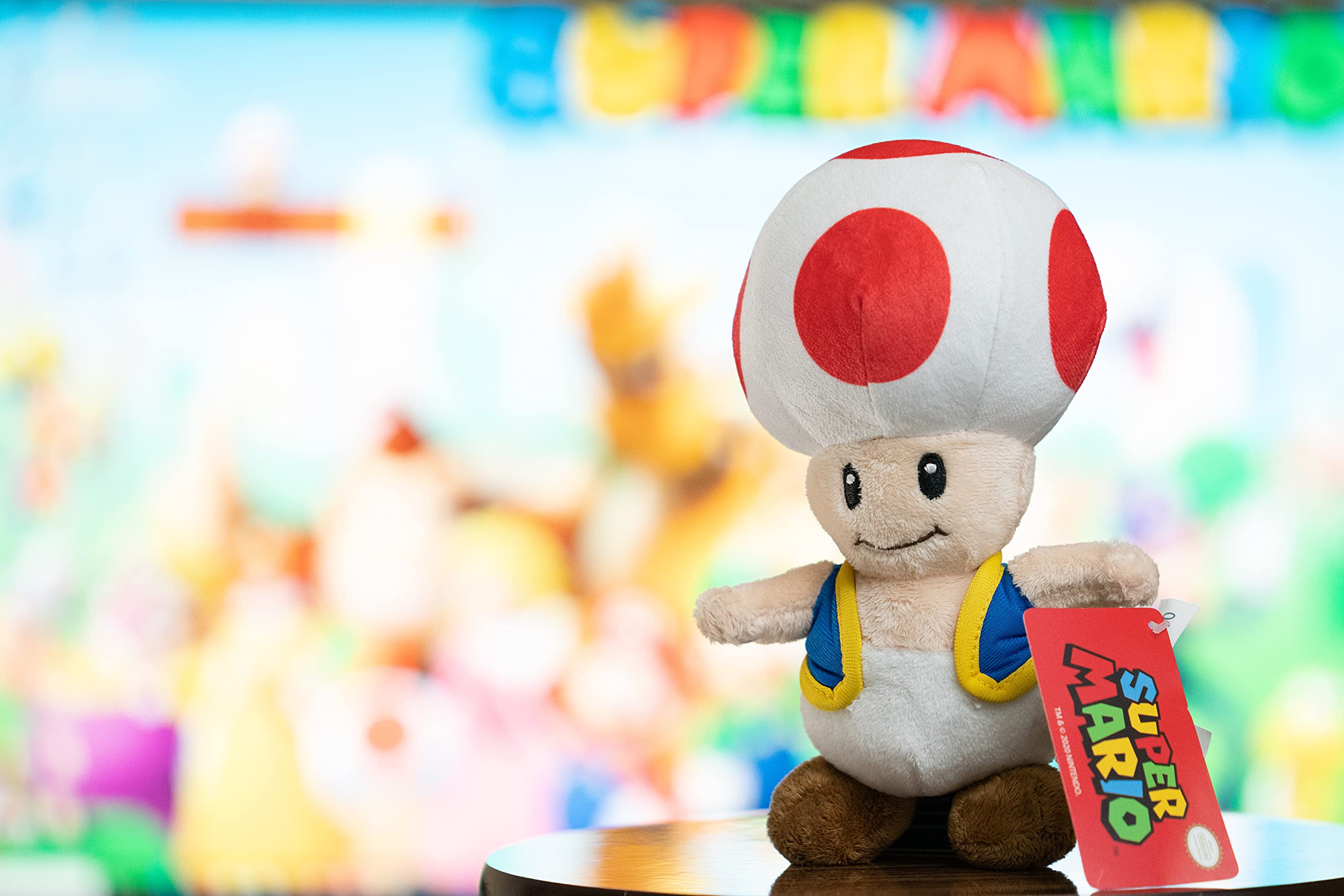 Peluche Super Mario Toad 30 Cm - Morbidissimo E Super Soffice, Regalo Perfetto Per Fan Nintendo