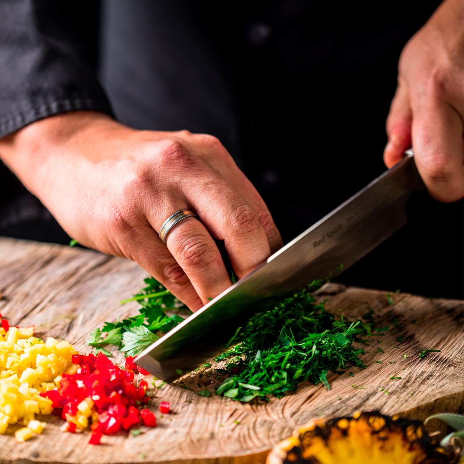 Dick – Tous Deux Le Couteau de Chef Rouge Spirit