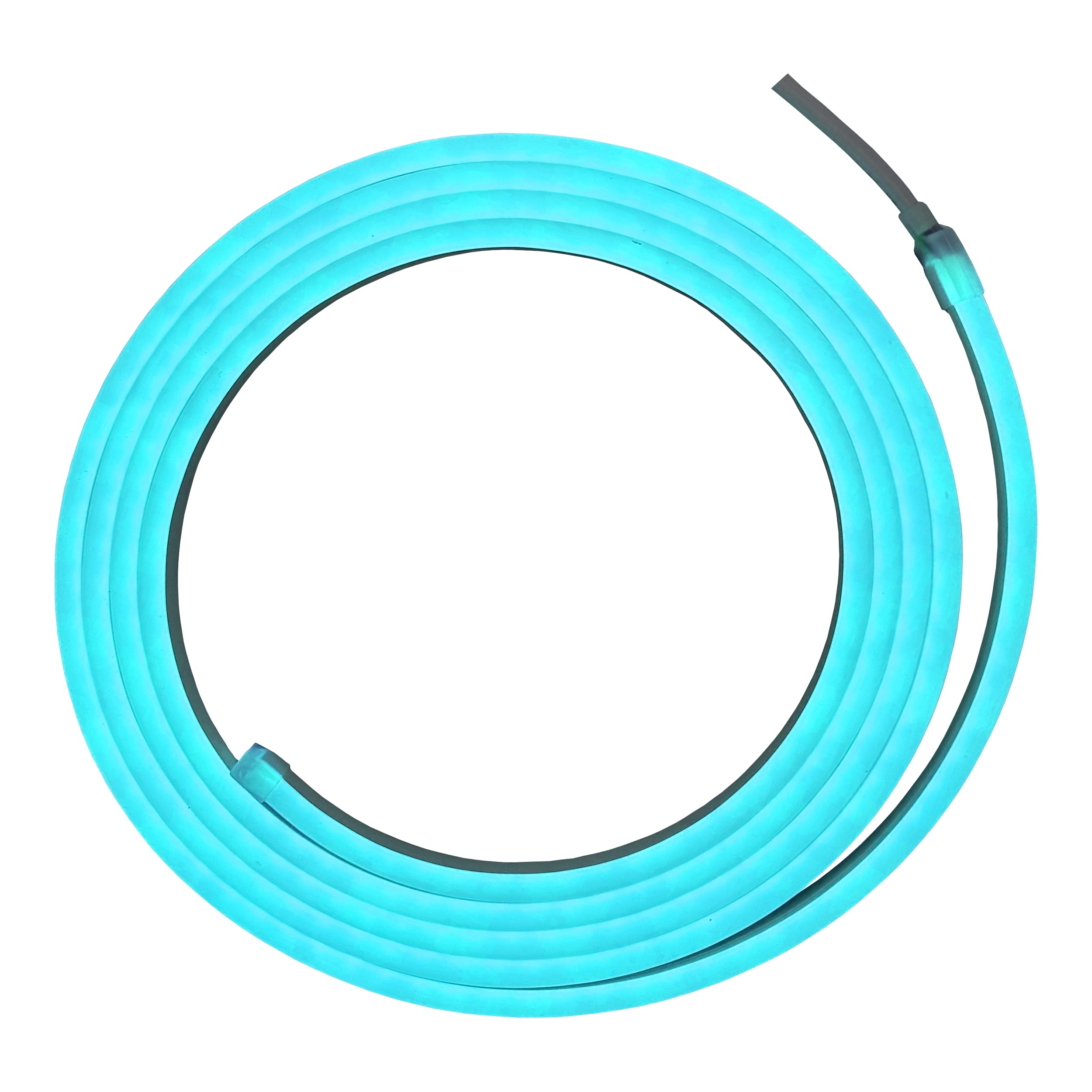 shadow-caster Side Illuminating MINI NEON Light Strip - 8' (2.5m) Length - RGB - 12V - 8 Clips & 2 End Caps - Silicone Housing - Waterproof