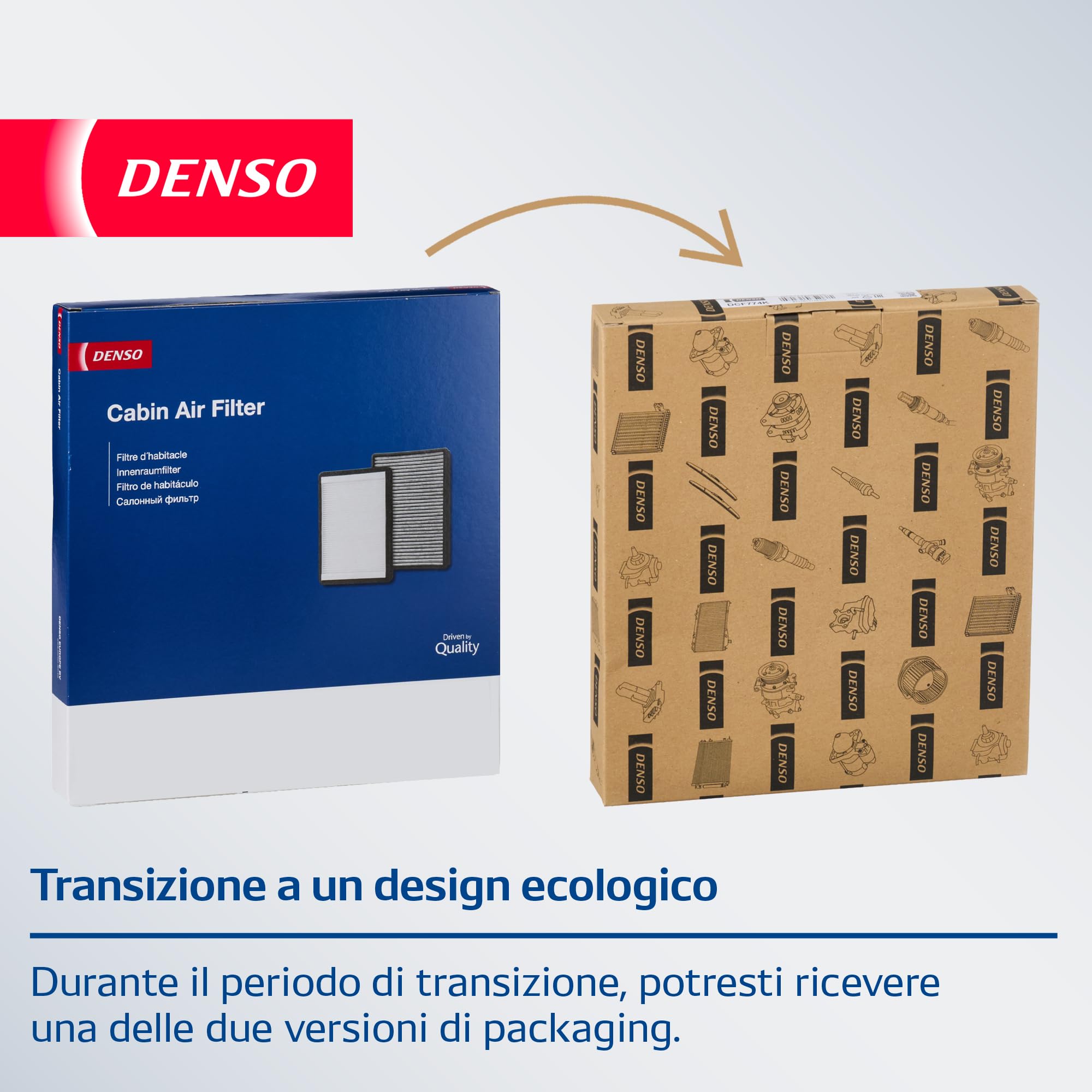 DENSO Filtro Aria Abitacolo Combinato (DCF050K) Filtro Aria Carboni Attivi Multistrato, Blocca le Particelle Nocive e gli Odori che entrano nell'Auto, Ampia Compatibilità - Qualità OE.
