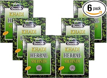 Khadi Pure Herbal Black Mehndi, 80 g (Pack of 6)
