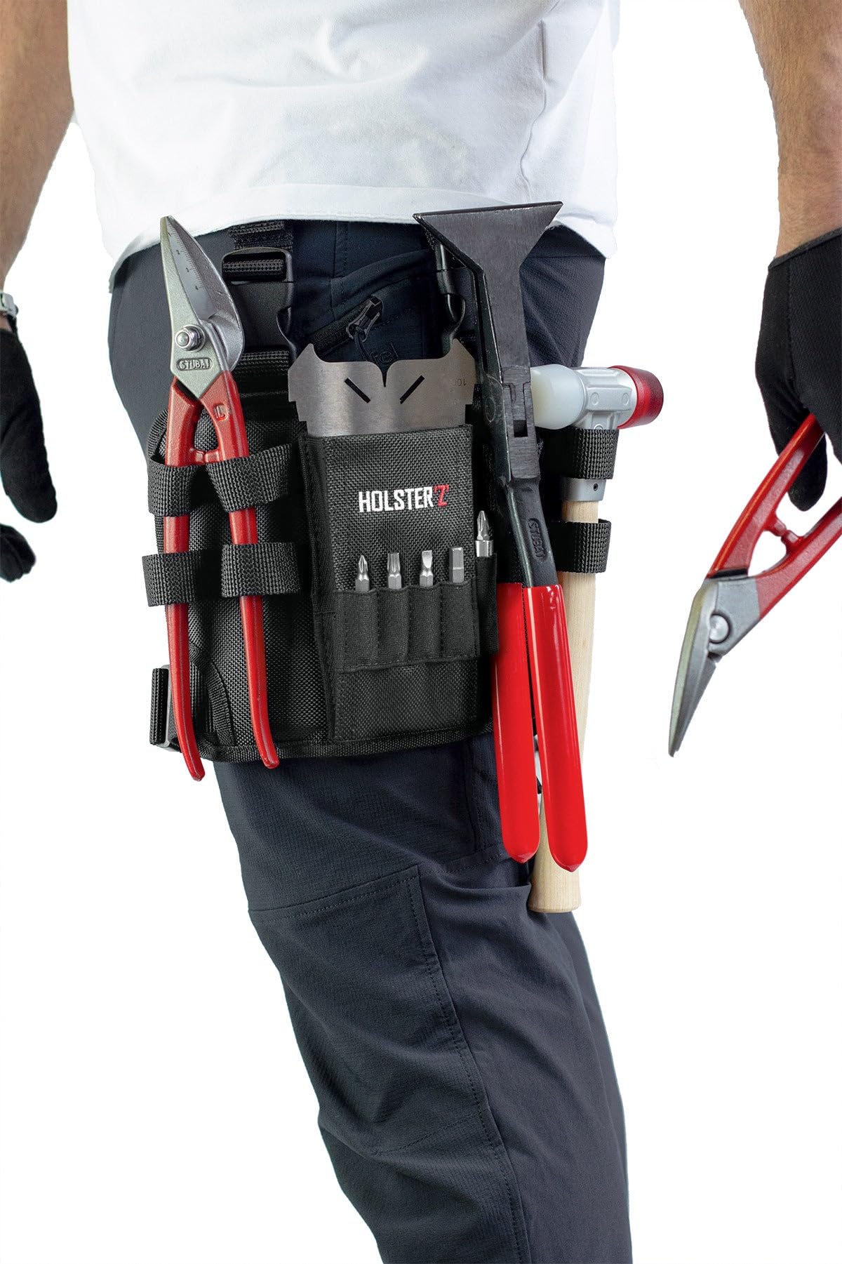 Holster Z 2.0 – Werkzeug Beintasche | Taktischer Tool Holder mit Beinschlaufe | Werkzeuggürtel Zubehör für Elektriker, Dachdecker, Handwerker, Heimwerker | Organizer für Schraubendreher, Bits, Zangen
