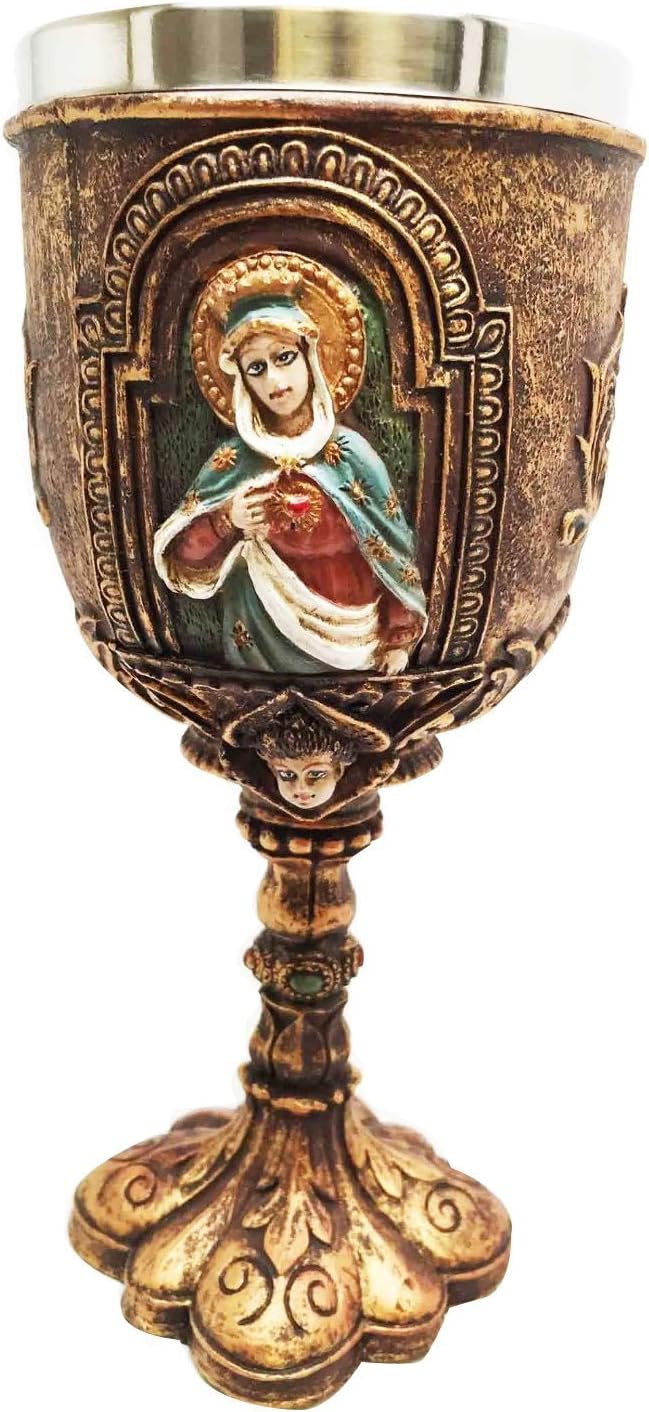 Gifts & Decor Immaculate Heart of Mary HOLY Communion Wine Goblet Chalice Catholic