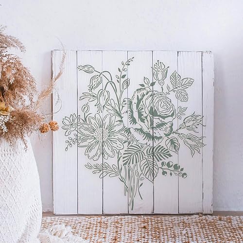 Vista 17 de GSS Designs - Plantillas grandes de flores de magnolia de 12 x 16 pulgadas, plantillas de flores de magnolia para pintar sobre lienzo de madera