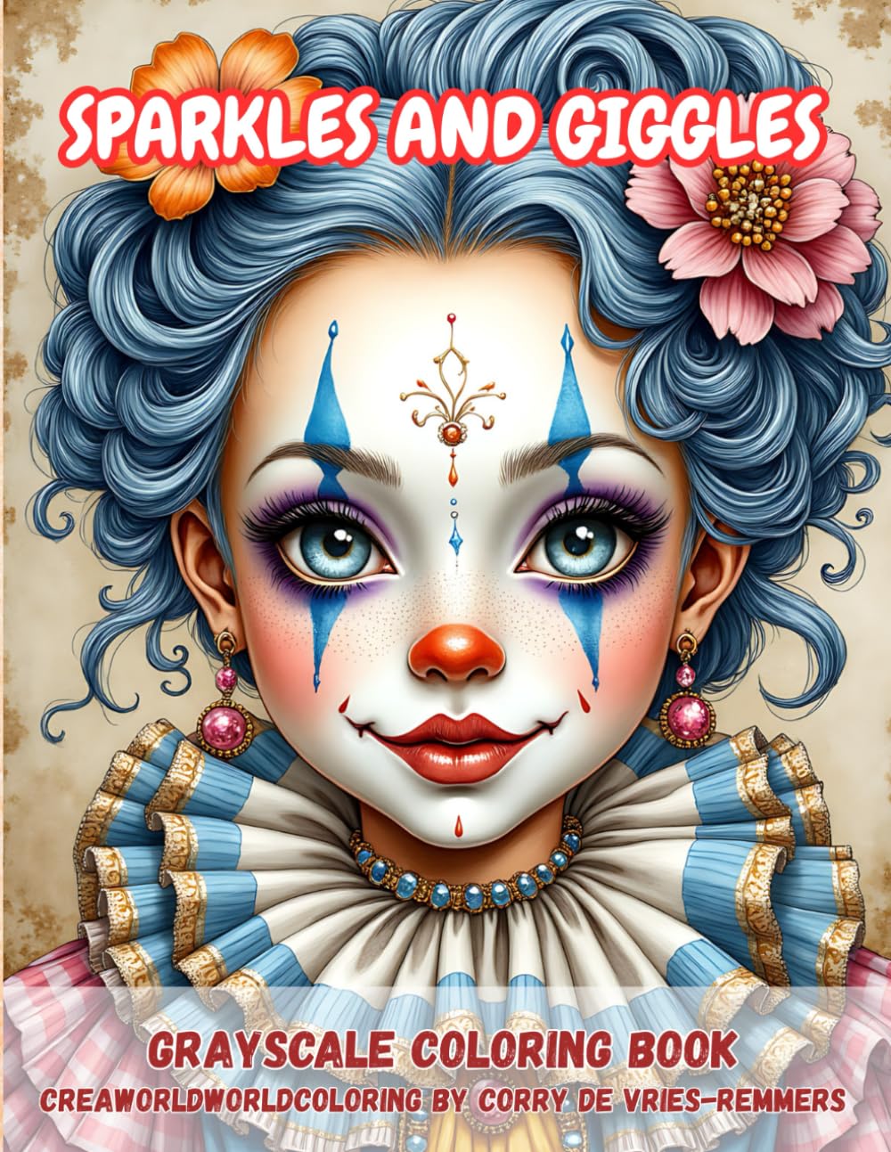 Sparkles and giggles: Grayscale coloring book for adults