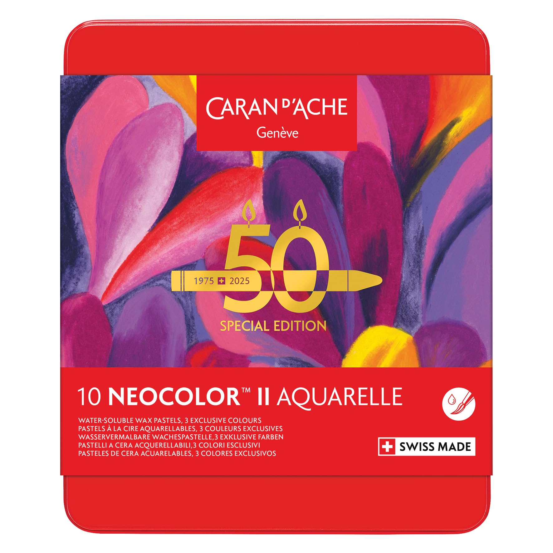 Amazon.co.jp: Caran d'Ache Neocolor II 水溶性ワックスパステル 50年
