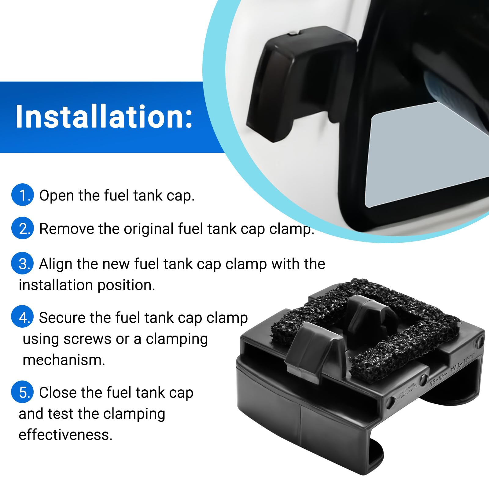 74481-tva-a01 Replacement Fuel Door Clip For Honda Accord 2018-2022 -  Replacement Gas Cap Holder Gas Lid Clamp