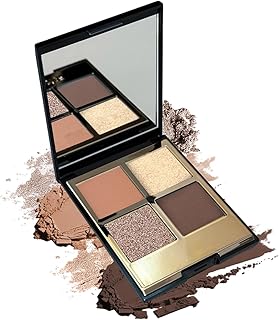 Paleta de sombra de ojos nude de 4 colores, s...