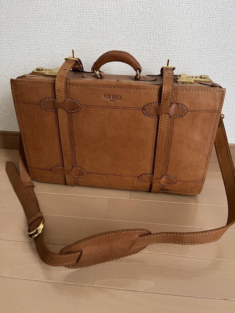 【レア】ピンクハウス 非売品 ヴィンテージ トランク ヌメ革 レア】ピンクハウス 非売品 ヴィンテージ トランク ヌメ革