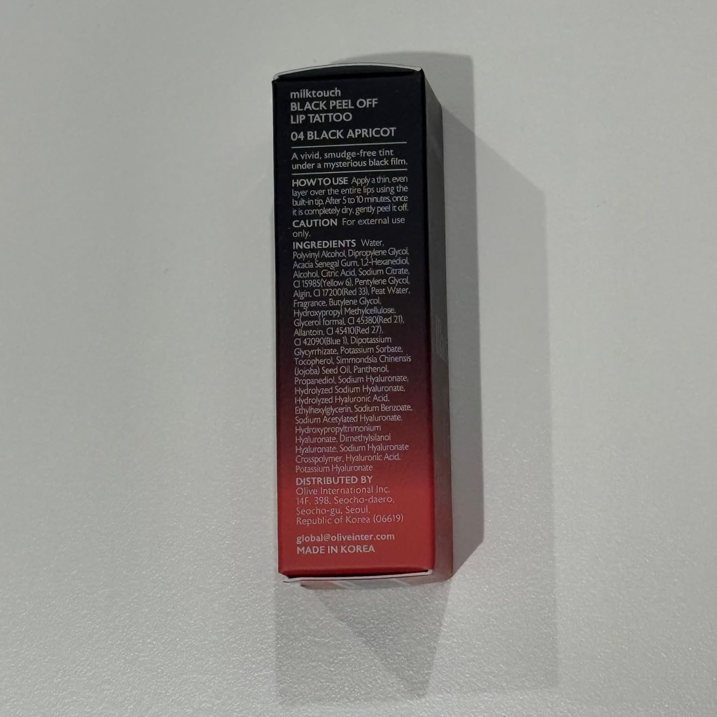 MILKTOUCH Black Peel Off Lip Tattoo - Long-Lasting Matte Lip, Waterproof & Transfer-Proof, Highly Pigmented, Stay-On-All-Day Lip Tint Stain (4.5g) #04 Black Apricot - Image 8