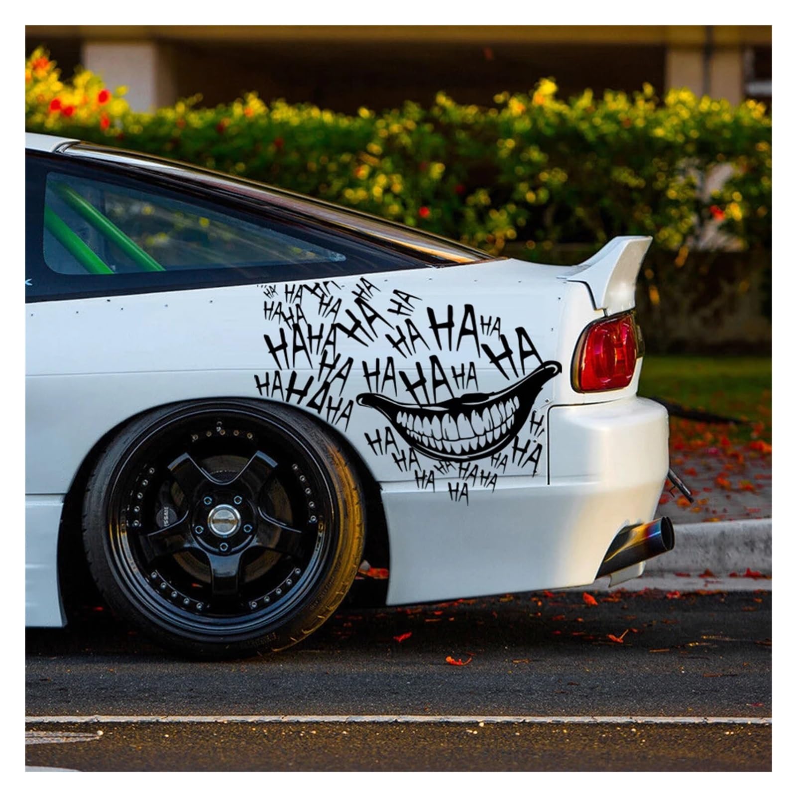 Autocollant De Pare-chocs De Fenêtre Arrière En PVC, Autocollant De Bouche Joker Graffit, Autocollant De Voiture étanche Pour 13cm/17cm