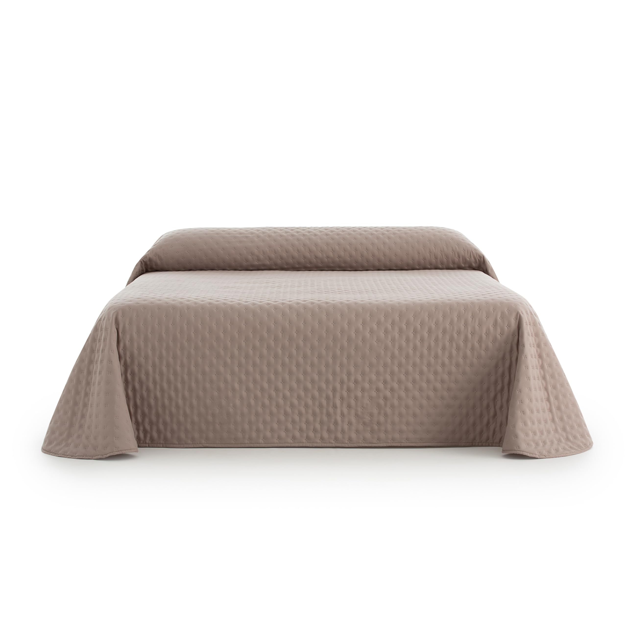 Sanelitex | Colcha Reversible Cama de 180 / 270x270 - Colcha Extrasuave Color Lino - Colcha 100% Made in Spain con Relleno 90 Gr/m²