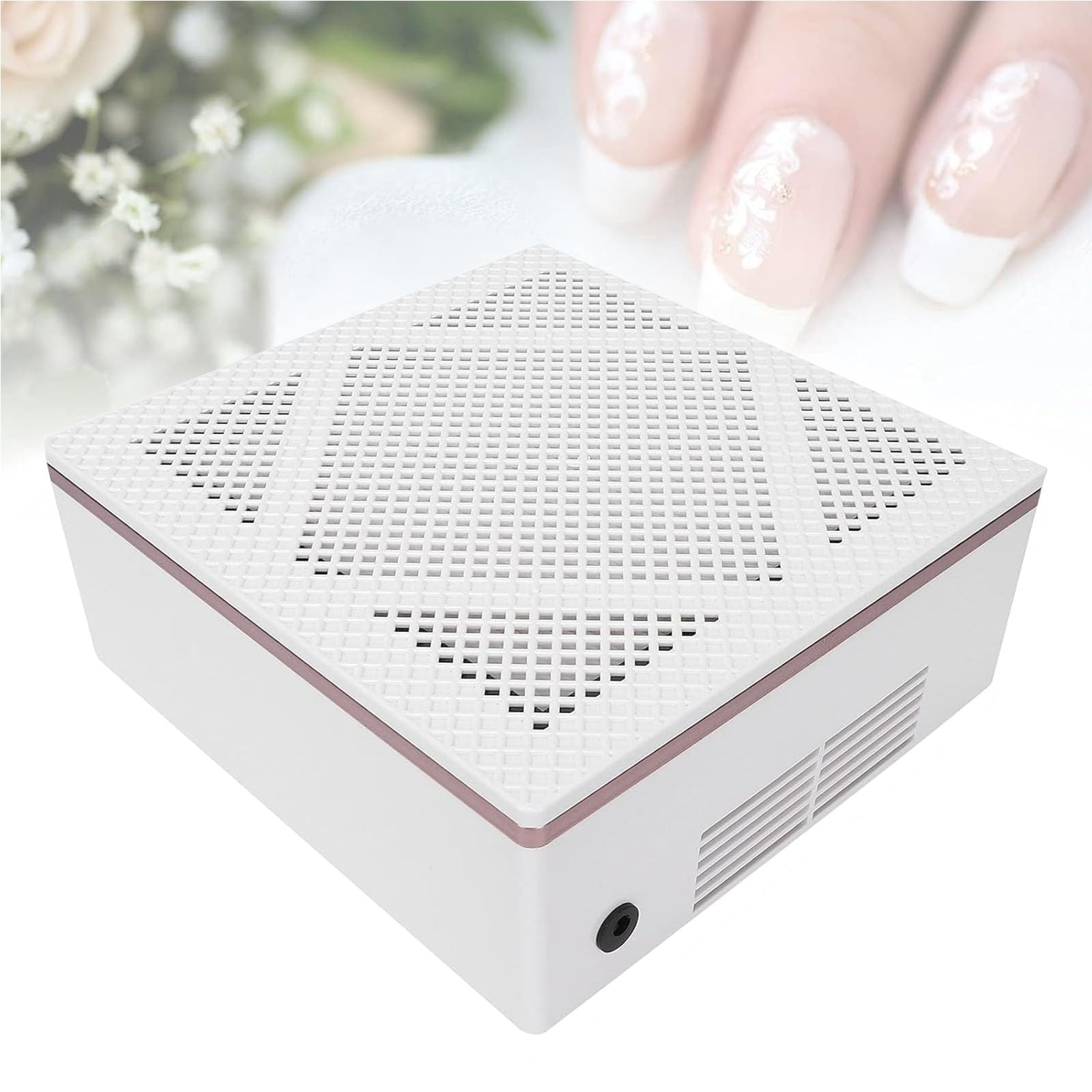 VILA SMO Nail Dust Collector, Salon Use Extractor Suction Machinem, 60w Use Machine Adjustment/switch, For Home Salon Professional Nail Art. white
