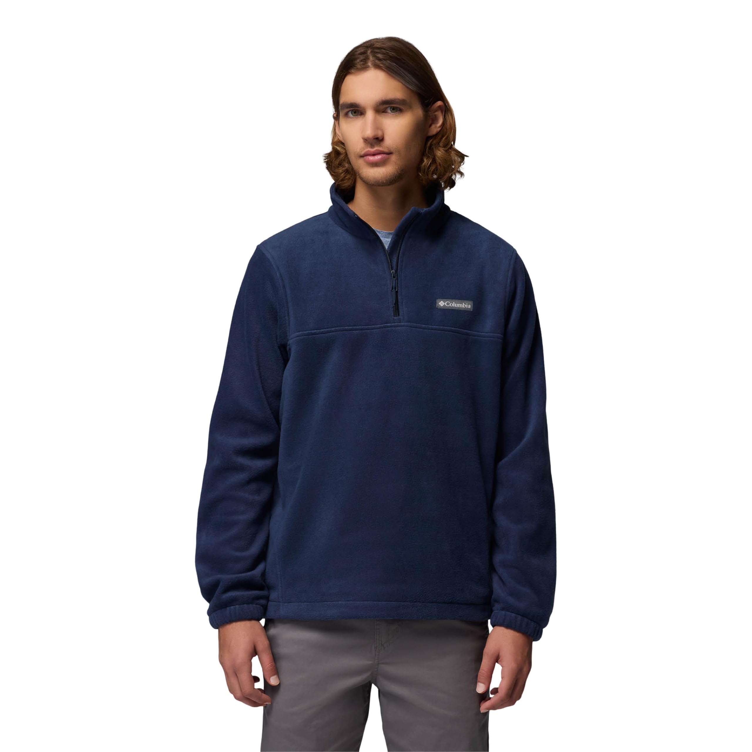 Columbia Men's Steens Mountain Half Zip, Fleece Pull Over, Collegiate Navy, Large