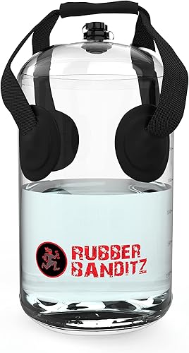 Rubberbanditz Juego de pesas rusas ajustables, bolsa de peso de agua para entrenamiento de fuerza, aeróbicos acuáticos portátiles y ejercicio,
