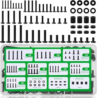 TV Bracket Screws, 68 Pack Mounting Screws Kit with Universal VESA Screws M4 M5 M6 M8, Bolts, Spacers and Washers for Most TV Stands, TV Stands and