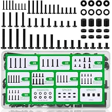 Universal TV Mounting Hardware Kit, TV Bracket Screws, 68Pcs M4 M5 M6 M8 Universal VESA Screws, Bolts, Spacers & Washers for Most TV Mount, Wall Bracket and TV Stand, Fits TVs Up to 80 Inches