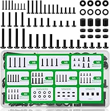 TV Bracket Screws, 68 PCS Mounting Screw Kit with M4 M5 M6 M8 Universal VESA Screws, Bolts, Spacers & Washers For Most TVs Stand, TV Mount & TV Bracket Bolts