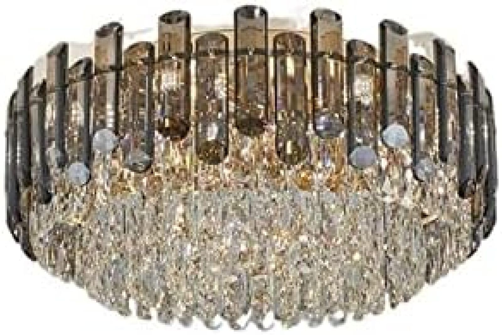 LYMSXAZOU Crystal Chandelier Ceiling Lamp - Modern Round Light for Living Room, Bedroom, and Dining Room Luxury 60cm Fixture