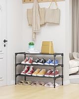 Kitsure cipőtartó szekrény 63x30x36 cm fekete - stabil bejárati cipőpolc 2