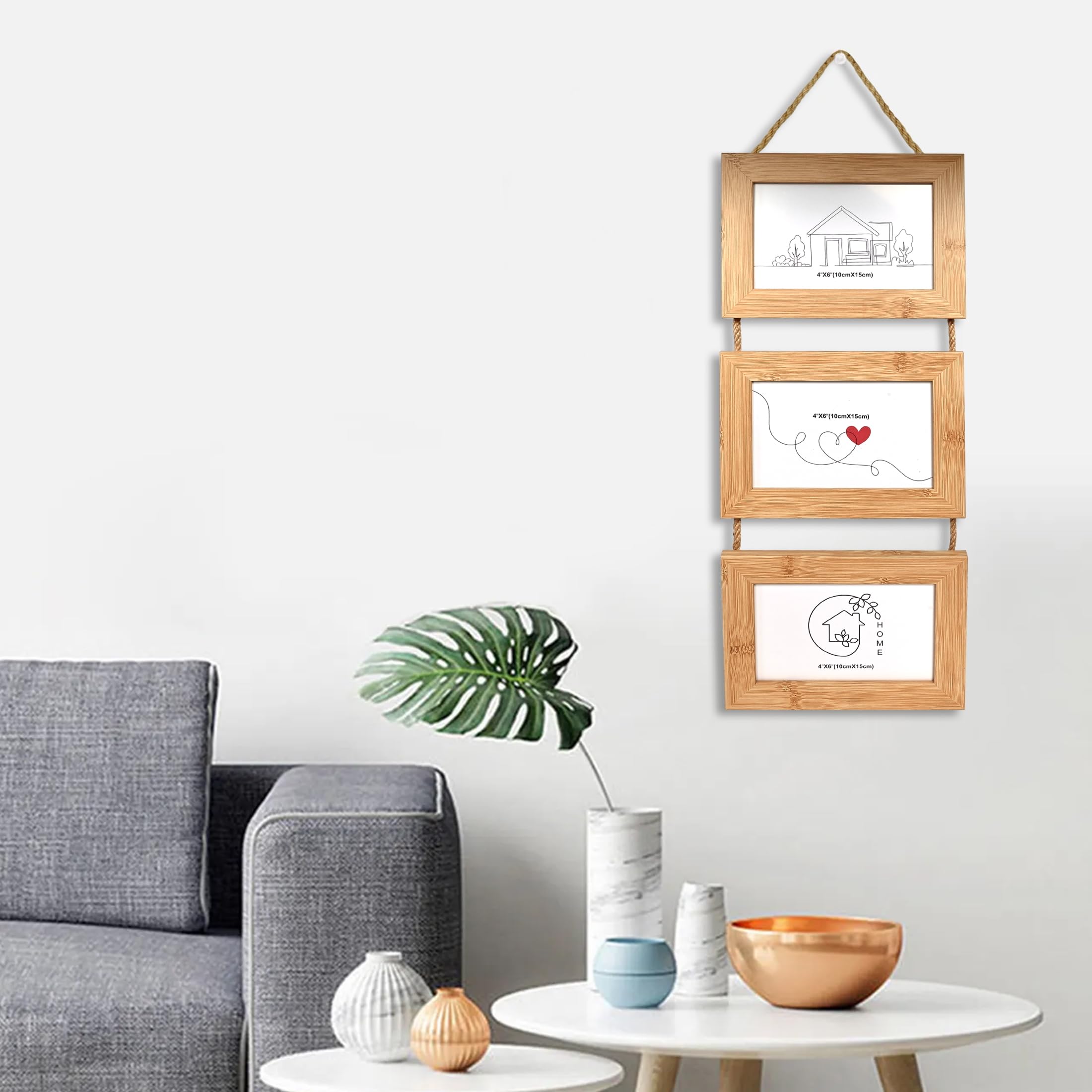 Cortina Gray Rotating Photo Frame - Display Memories -12