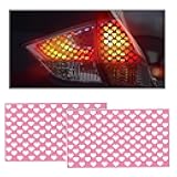Ongfuwu 2PCS Heart Pattern Car Tail Light Stickers, 18.9
