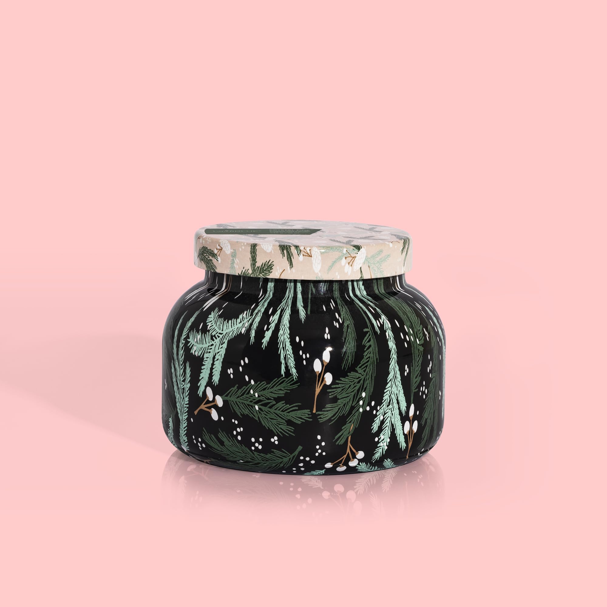 Capri Blue Vela perfumada de pino de cristal – Pattern Play Signature Holiday Candle – Vela de mezcla de cera de soja de lujo – Velas de larga duración – Vela grande con hasta 85 horas de tiempo de