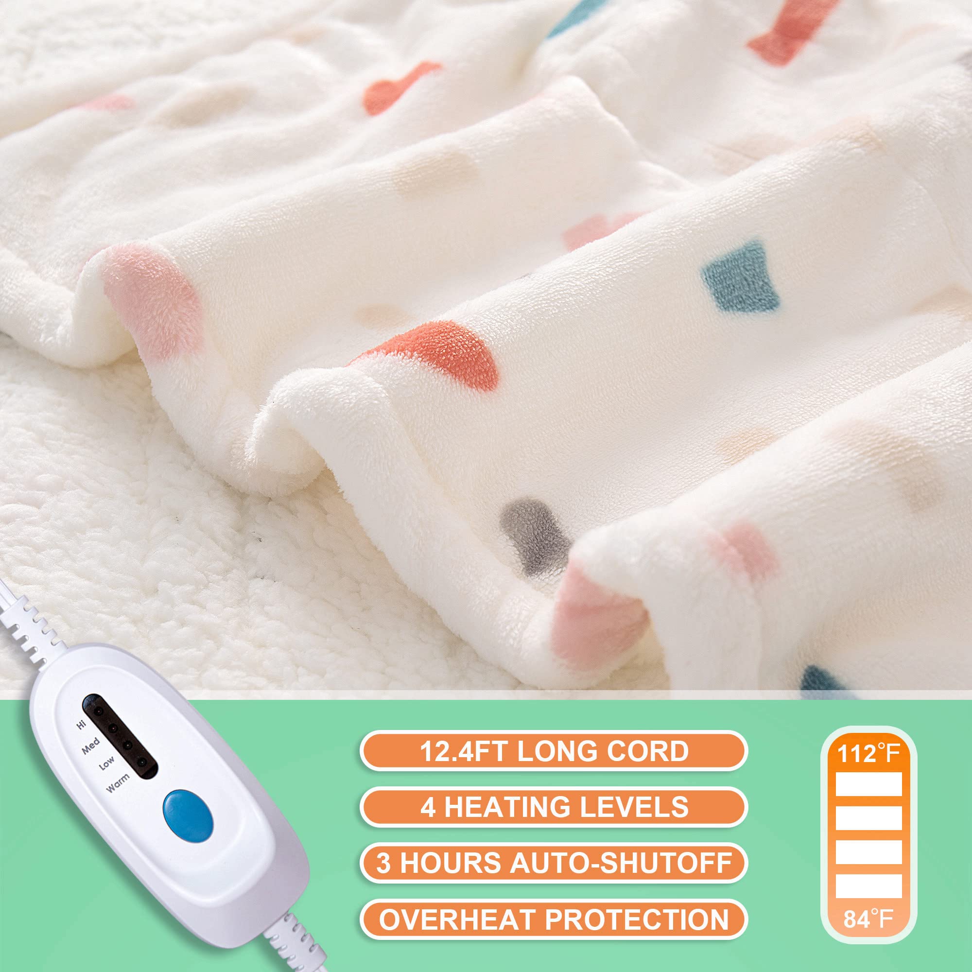 SOGANASA Heated Blanket Throw 50