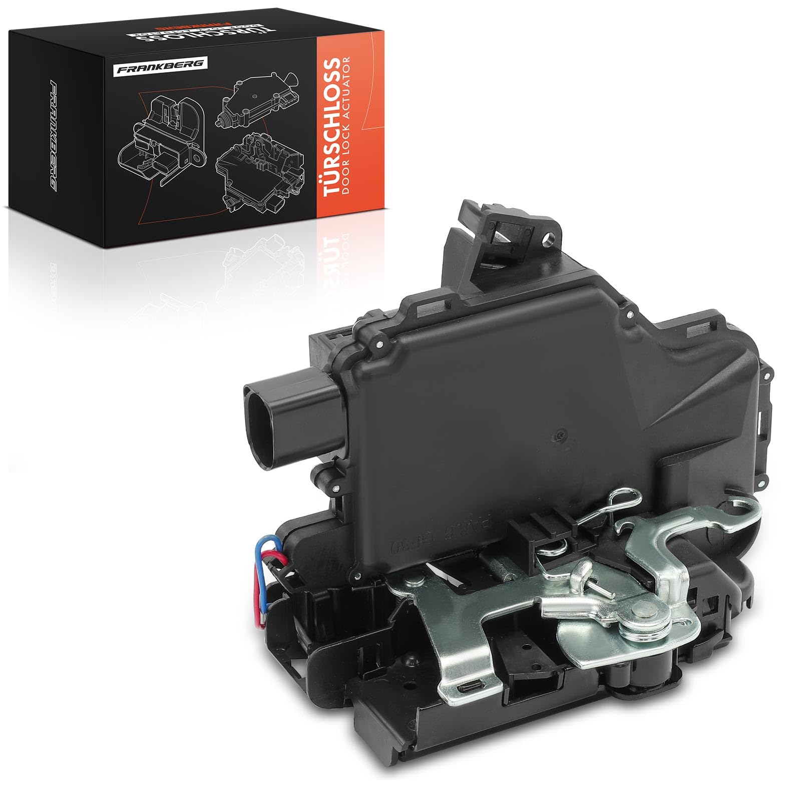 Frankberg 1x Türschloss Stellmotor Hinten Links Kompatibel mit Leon 1M1 1999-2006 Toledo II 1M2 1998-2006 B.o.r.a 1J2 1J6 1998-2005 Golf 1J1 1J5 1997-2006