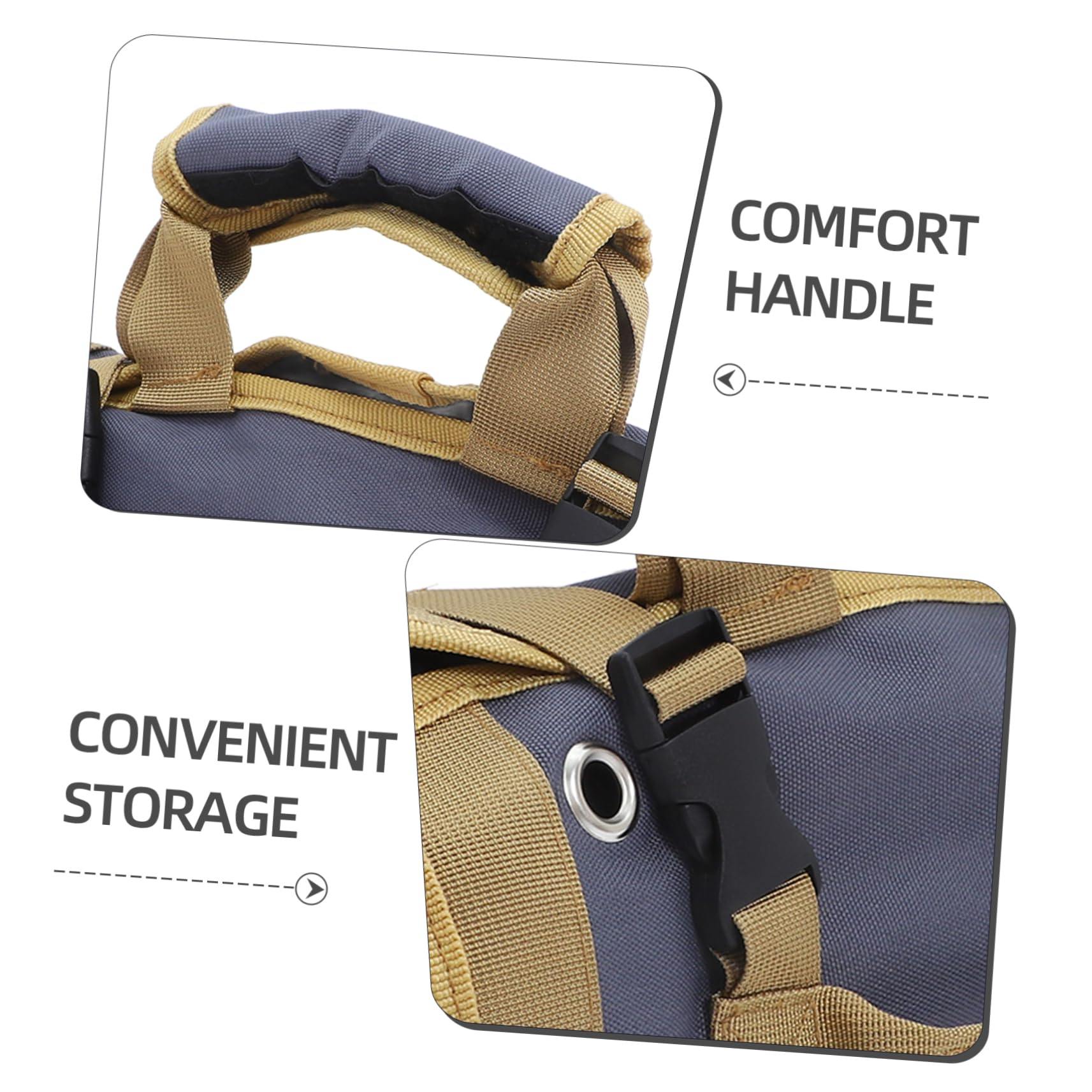 Bolsa Enrollable para Herramientas de Lona, Portátil y Multiusos | Coche y Jardinería, Organizador Compacto, Estilo Moderno para Carpinteros y Trabajadores