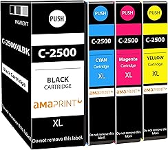 Amaprint 4XL Cartridges Compatible with Canon PGI 2500XL for Maxify IB4000 IB4050 IB4100 IB4150 MB5000 MB5050 MB5100 MB5150 MB5155 MB5300 MB5350 MB5400 MB5455 0MB54 55 cm