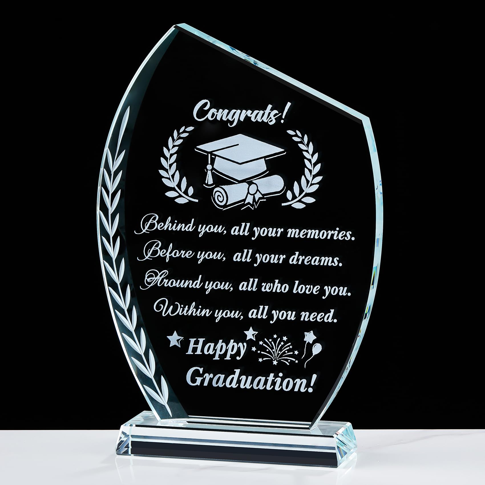 Movdyka Crystal Graduation Plaque