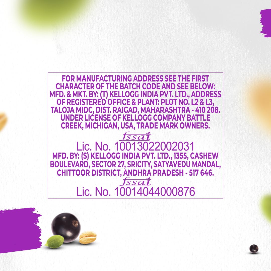 Kellogg's Millet Muesli with 84% Fruit, Seed & Multigrain 1000g | High in Fibre | Multigrain Breakfast Cereal - Image 8 thumbnail