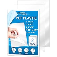 Vista 12 de Langdon House - Paneles de vidrio de plástico flexible PET - 4 x 6 x 0.03 pulgadas, transparente, paquete de 10 - Hoja delgada de plexiglás