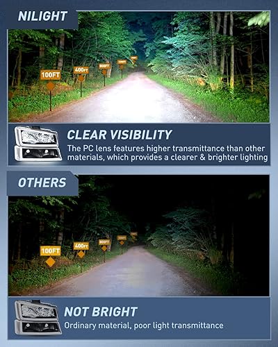 Vista 125 de Nilight Conjunto de luz trasera para Chevy Silverado 1500 1500HD 2500 2500 2500HD 3500 2007 Chevrolet Classic OE estilo pasajero lámpara trasera