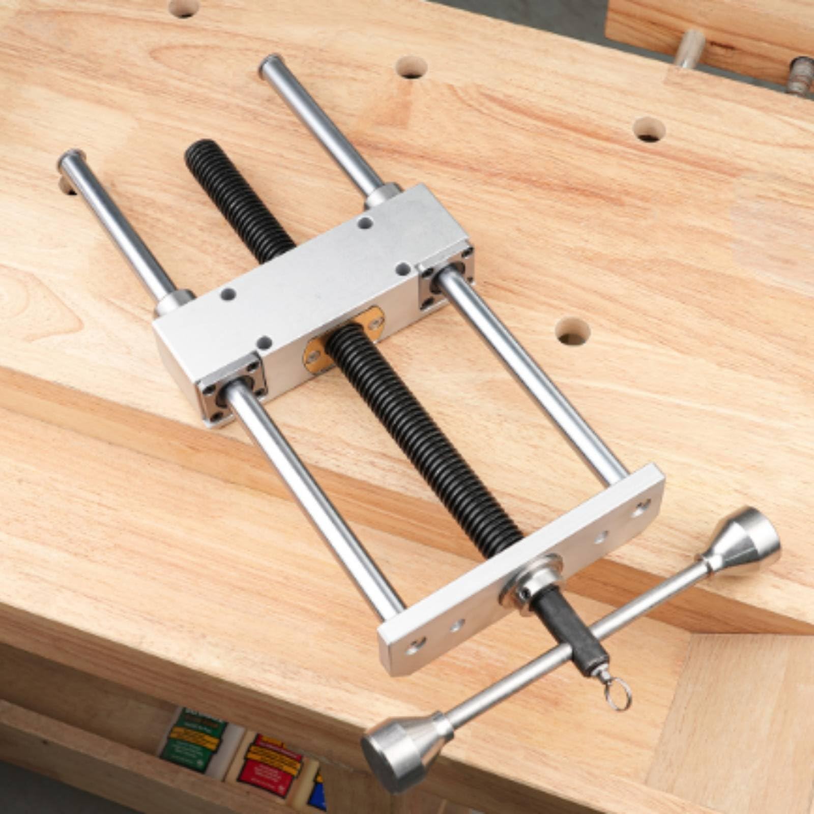 Morsa de Mesa de Doble Guía Precisa Morsa Pesada Carpintería Procesado CNC para Carpinteros