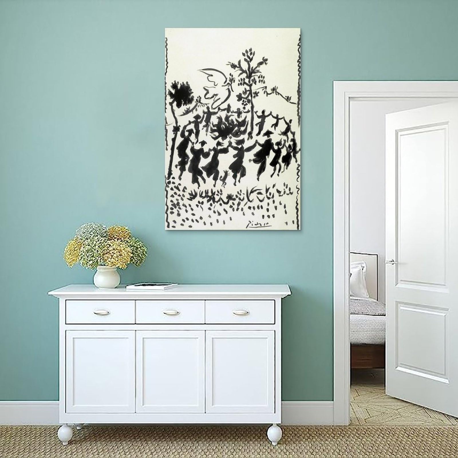 Amazon｜Pablo Picassoパブロ・ピカソ画家の作品（平和万歳）刷された 
