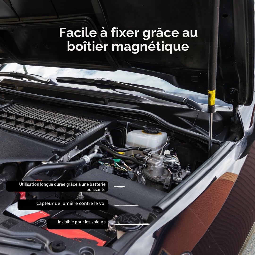 TL-60 Tracker GPS (Tracker) Tracker Véhicules, Tracker Multifonction, Live Tracking Noir 1 pc.
