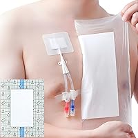 Vista 20 de Protectores de ducha impermeables, almohadilla central antiadherente para puerto de diálisis, línea Picc, catéter de pecho, diálisis peritoneal PD