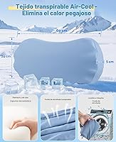 Vista 2 de Almohada de apoyo lumbar para dormir – Almohada de espuma viscoelástica para la parte inferior de la espalda para la cama para aliviar el dolor