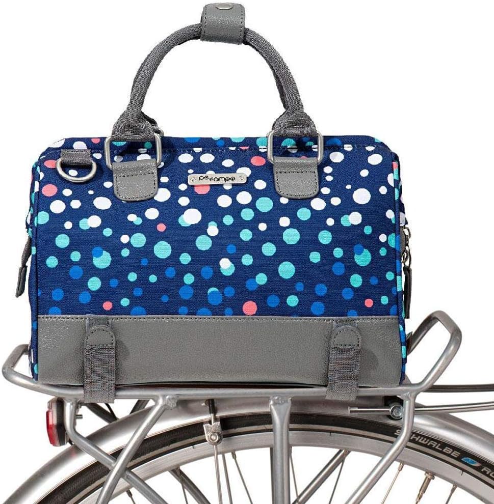 Po Campo Uptown Bike Trunk Bag | Stylish Weatherproof Bike Satchel for Rear Rack | Multiple Colors
