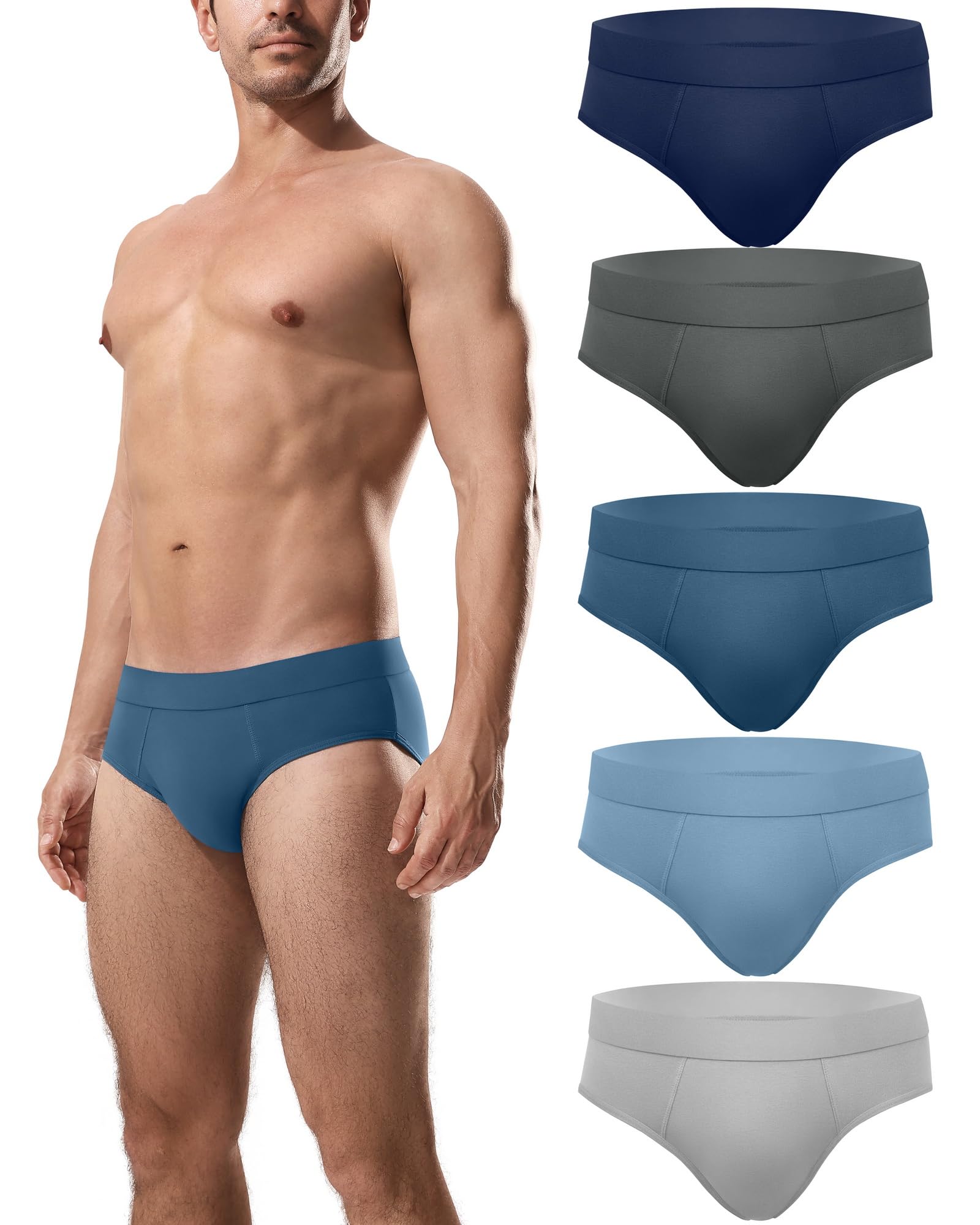 Channo Calzoncillos Slip de Algodón para Hombre: Suaves Cómodos y Transpirables