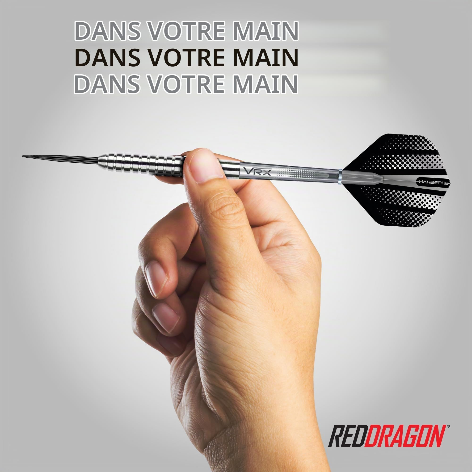 RED DRAGON Rebels 21g, 23g, 25g ou 26g Fléchettes Pointes Acier avec Ailettes et Tiges de Flechettes