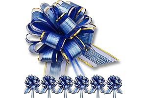 6PCS Large Pull Bows for Christmas Present Decoration