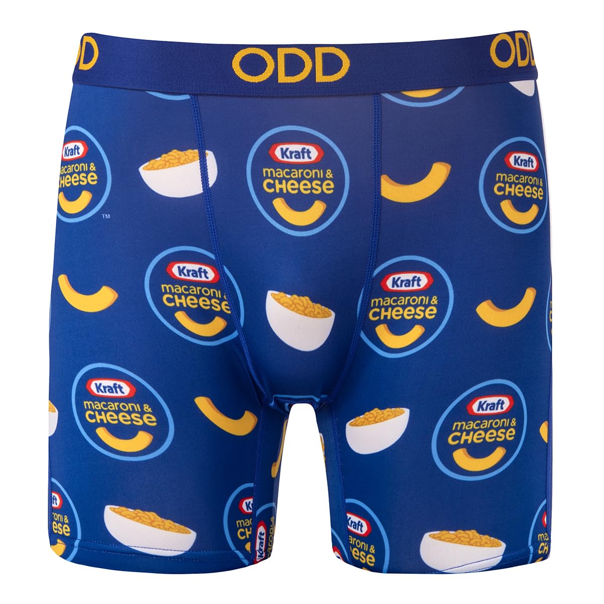 – Kraft Mac and Cheese Novelty Boxer Briefs – Funny Food Graphic Underwear-Soft Stretch Polyester Blend