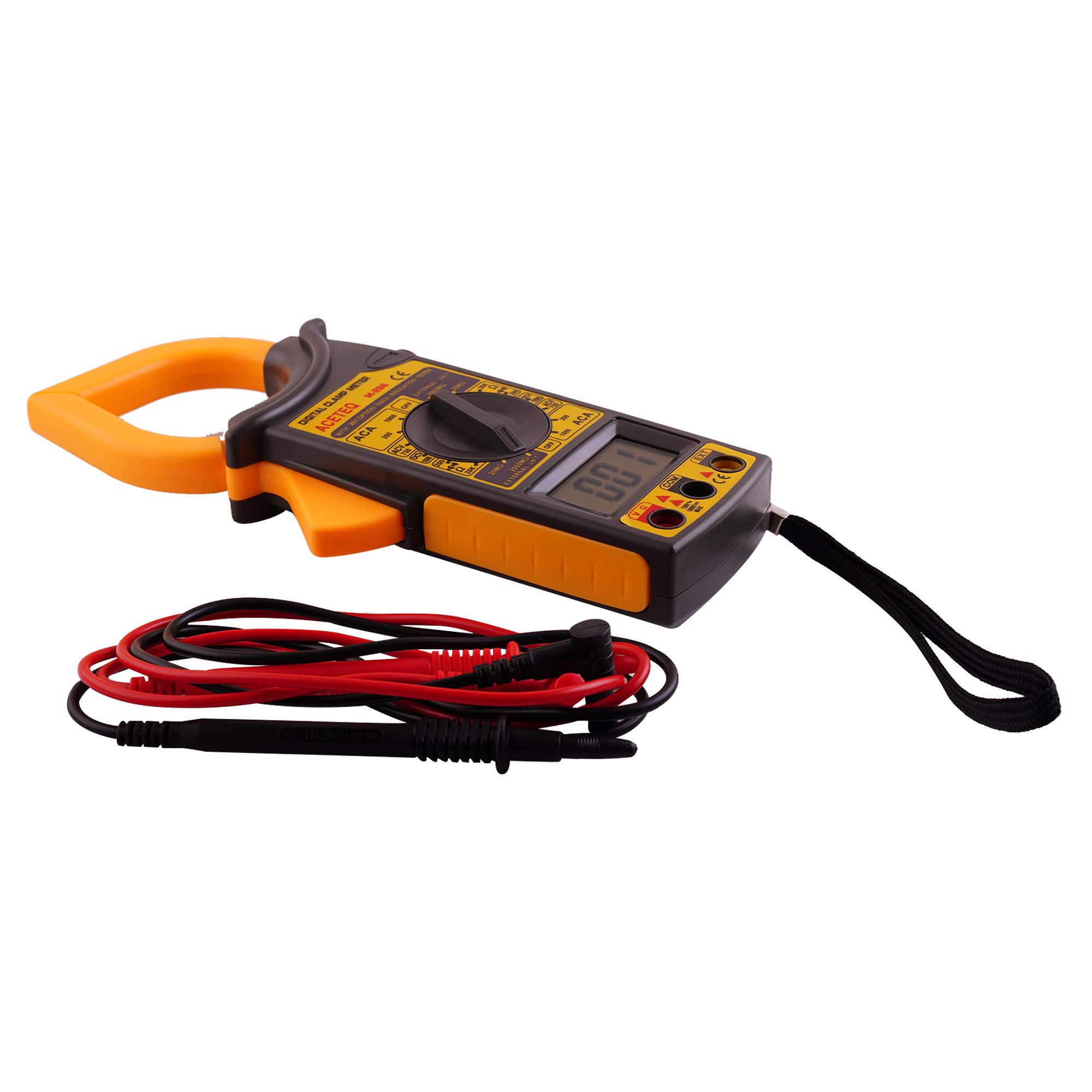 ACETEQ M266 Digital Clamp Meter Clip-on Tong Tester Digital Multimeter (Yellow, Black 2000 Counts) (B083KBM9CP) Amazon Price History, Amazon Price Tracker