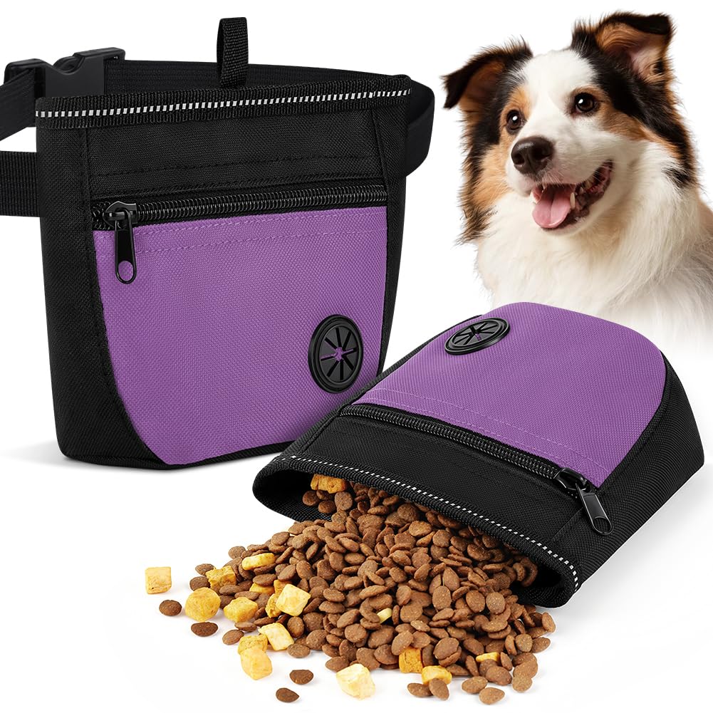 OFFCUP Dog Treat Pouch and Training Clicker, Upgrade Dog Treat Bag